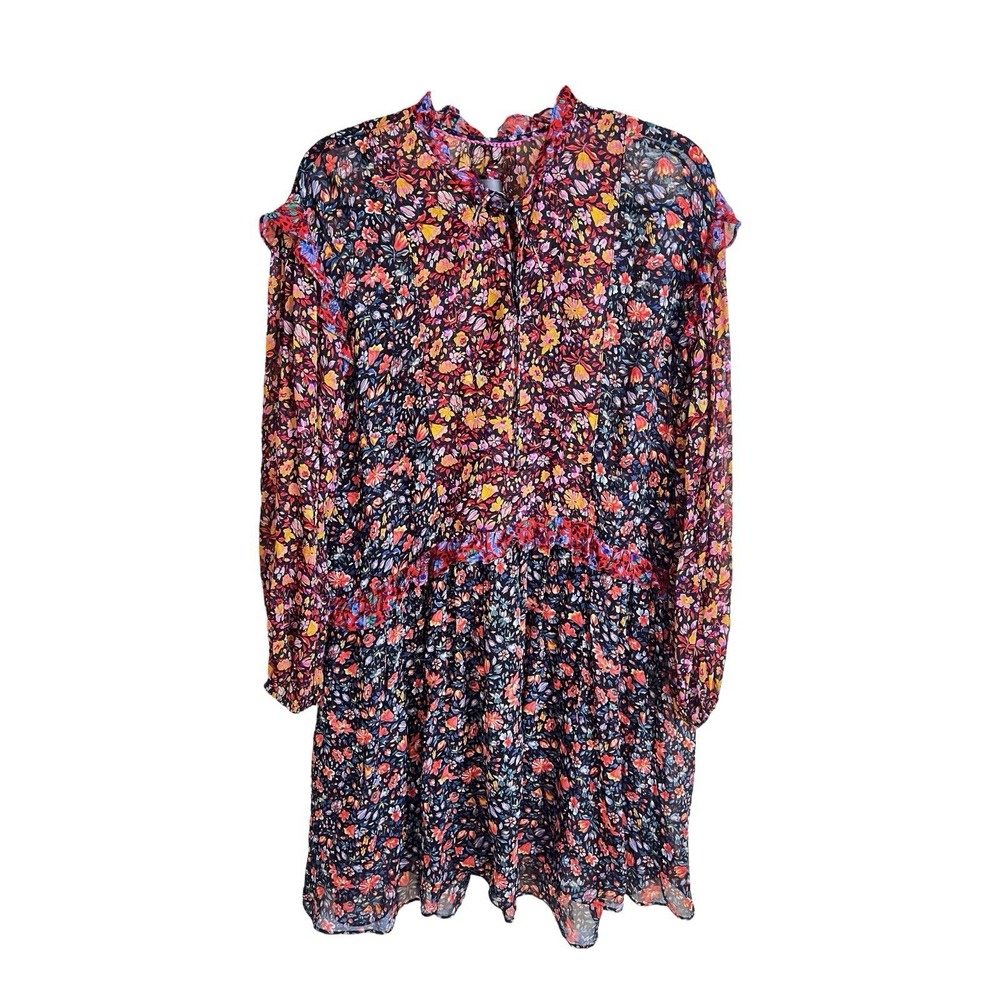 ANTHROPOLOGIE Size S Helene Floral Dress Boho Cottagecore Romantic Aesthetic
